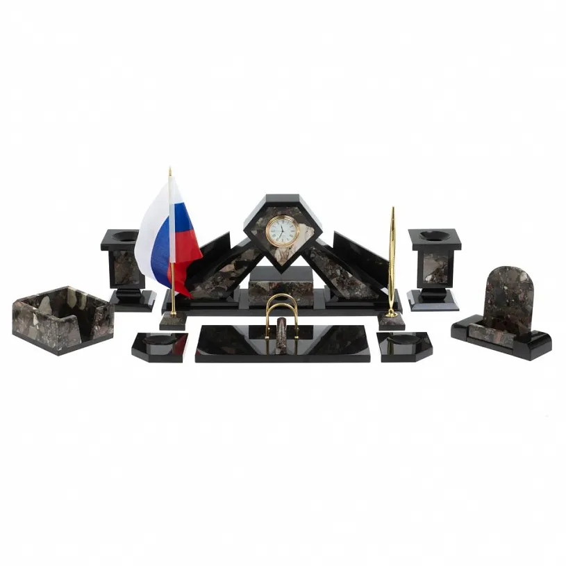 Настольный набор из конгломерата