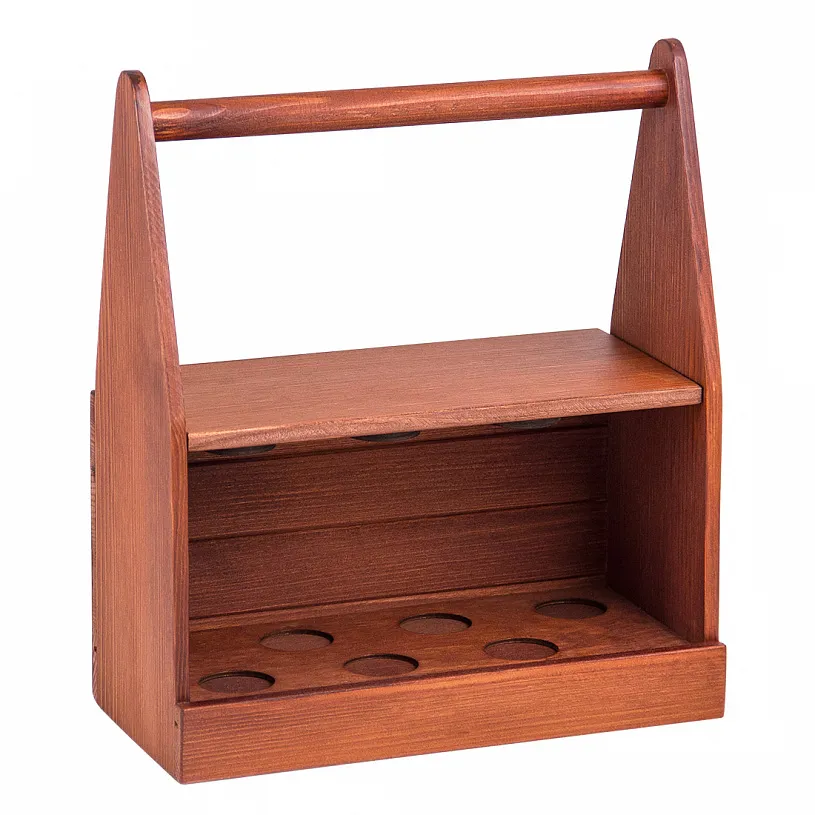 Набор из 6-ти стопок "Строительные" в деревянном ящике для инструментов 