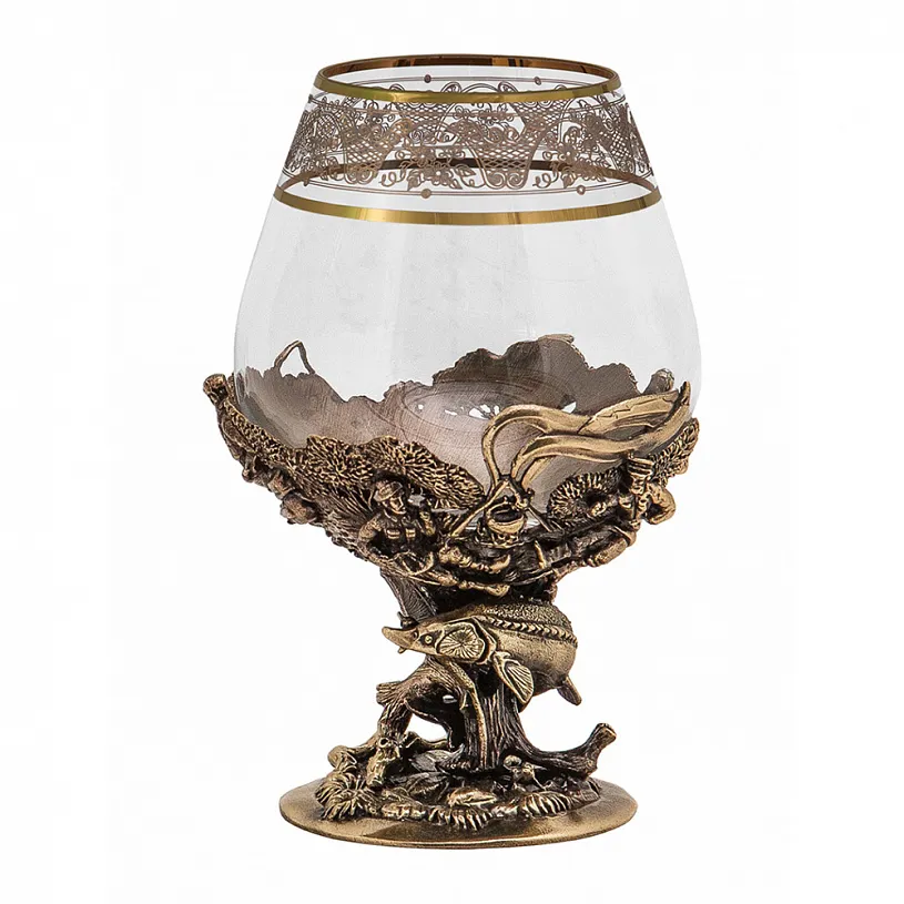 Набор из 6-ти бокалов для коньяка "Рыбалка" 