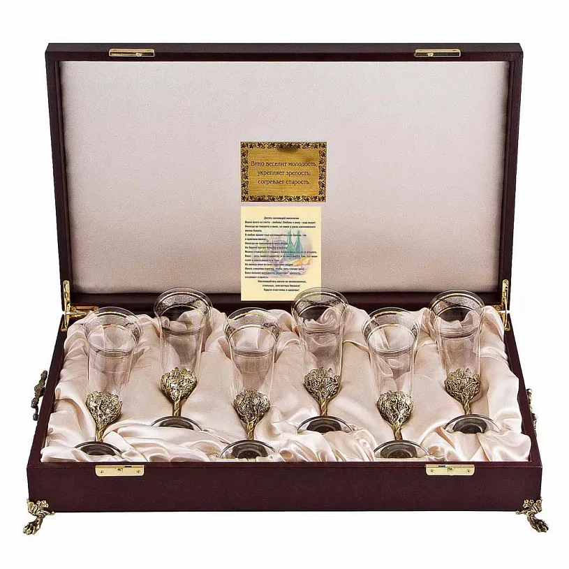 Набор из 6-ти бокалов для шампанского "Богемия"