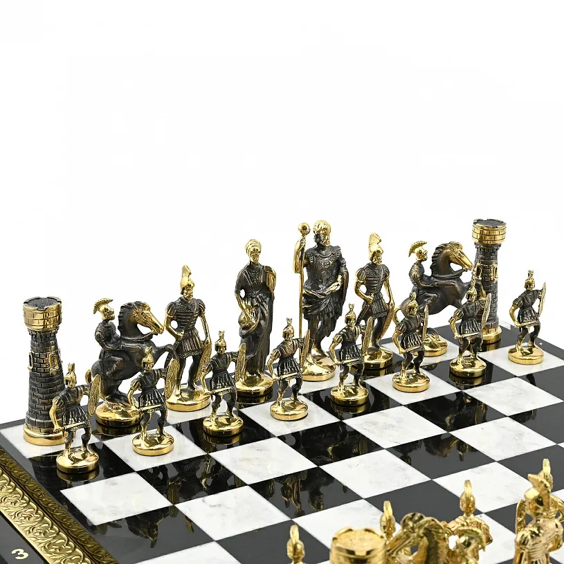 Шахматы из камня "Битва"