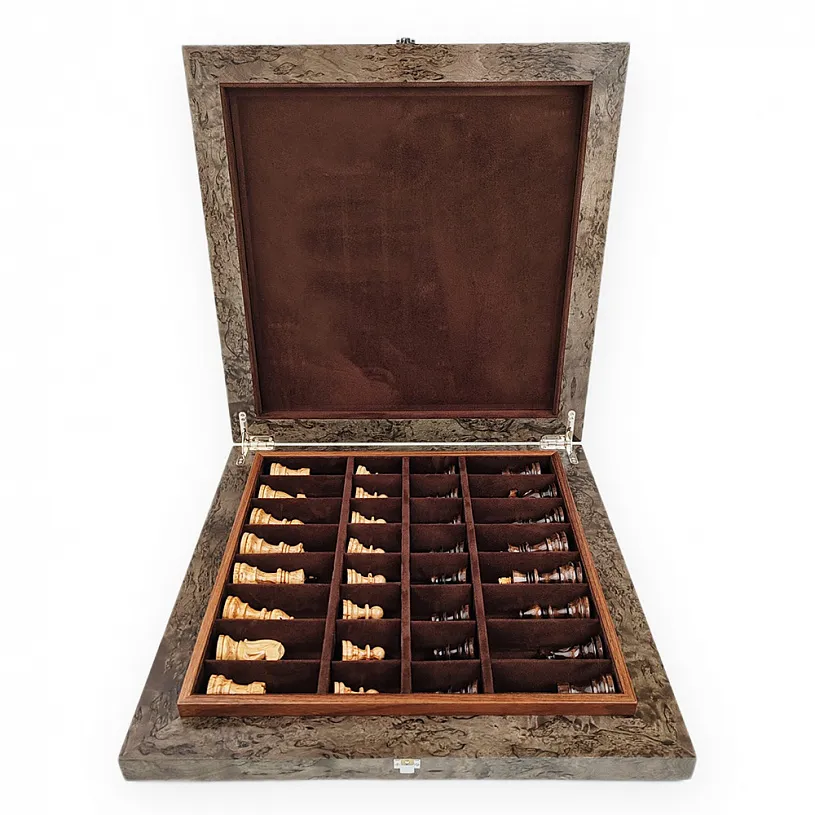 Шахматы из мореной карельской березы "Классические"