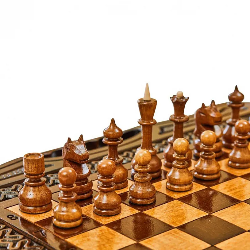 Подарочные шахматы + нарды "Жасмин"