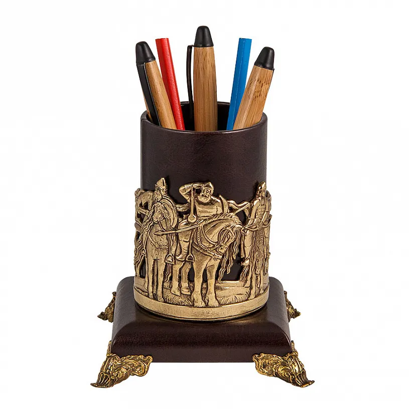 Подставка для письменных принадлежностей "Три богатыря"