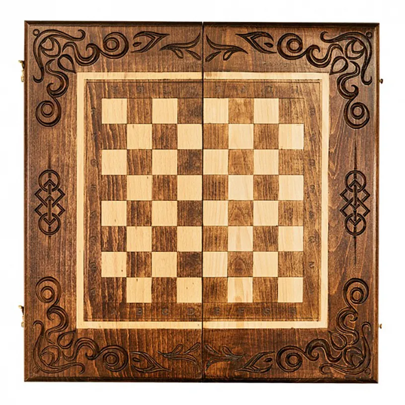 Подарочные шахматы + нарды "Рим"