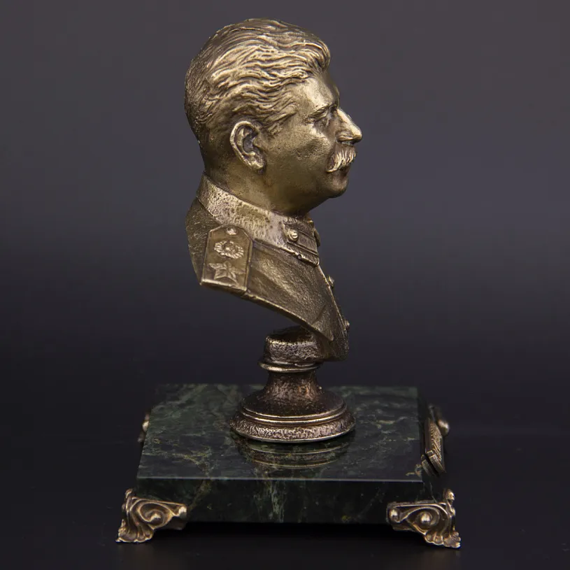 Бронзовый бюст "Сталин" 