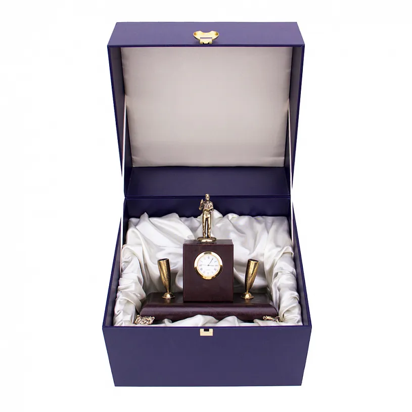 Держатель для письменных принадлежностей с часами "Учитель"