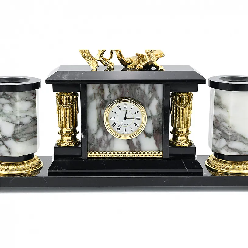 Письменный набор из мрамора "Георгий победоносец" 