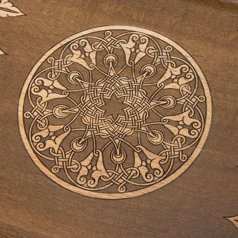 Шахматы + нарды резные "Амарант"