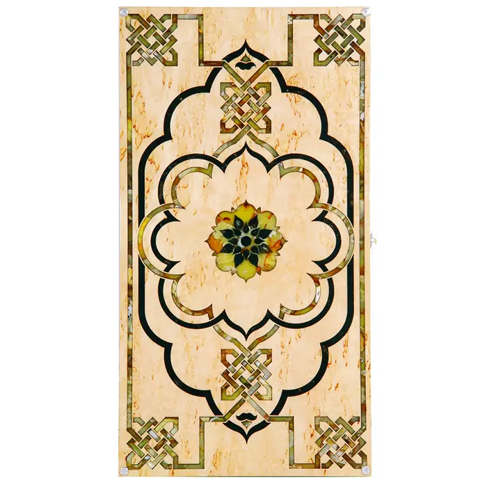 Нарды из карельской березы и янтаря "Жемчужина востока"