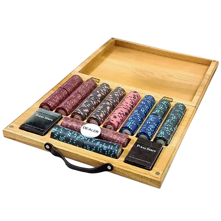 Набор для покера Casino Royale из ясеня на 500 фишек 