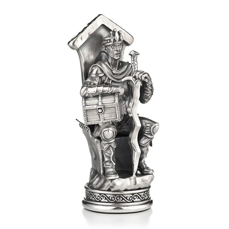 Эксклюзивные шахматы из серебра "Борьба добра со злом"