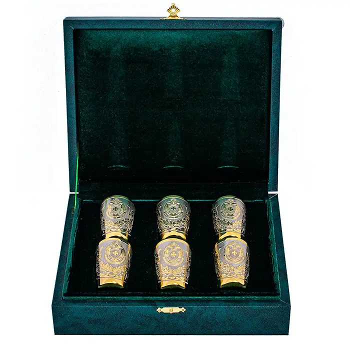 Набор стопок "Пограничная служба РФ" Златоуст