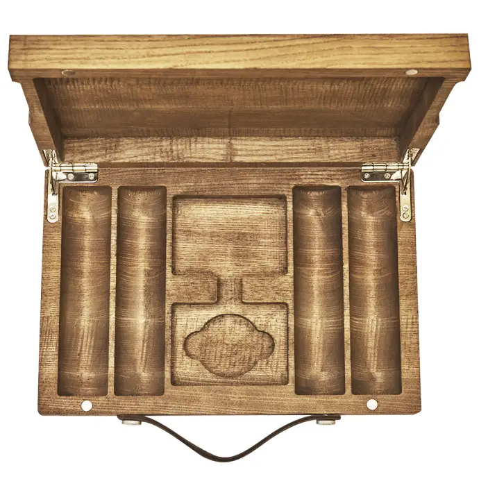 Набор для покера Crown из ясеня на 200 фишек 