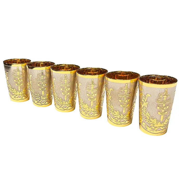 Набор стопок "Пограничная служба РФ" Златоуст