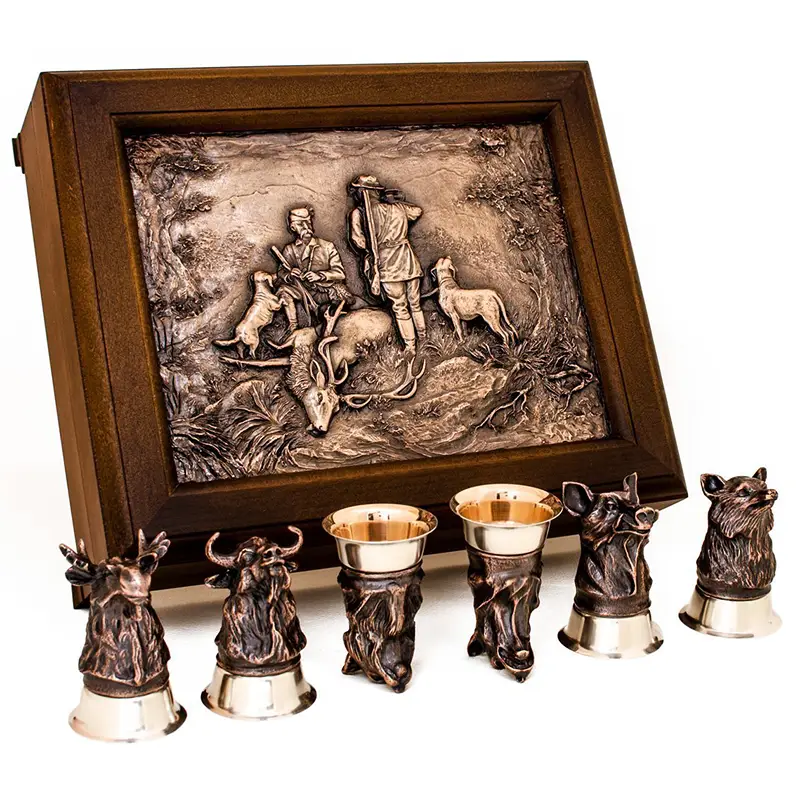 Набор стопок "На охоте" 6 персон