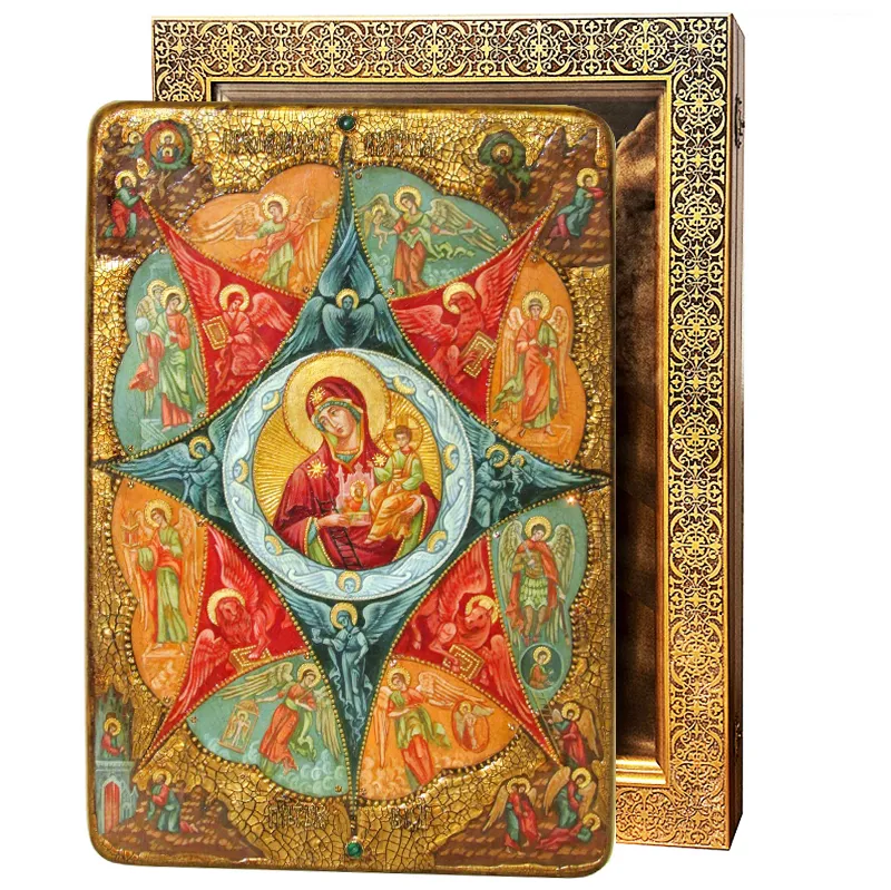 Живописная икона "Неопалимая купина"