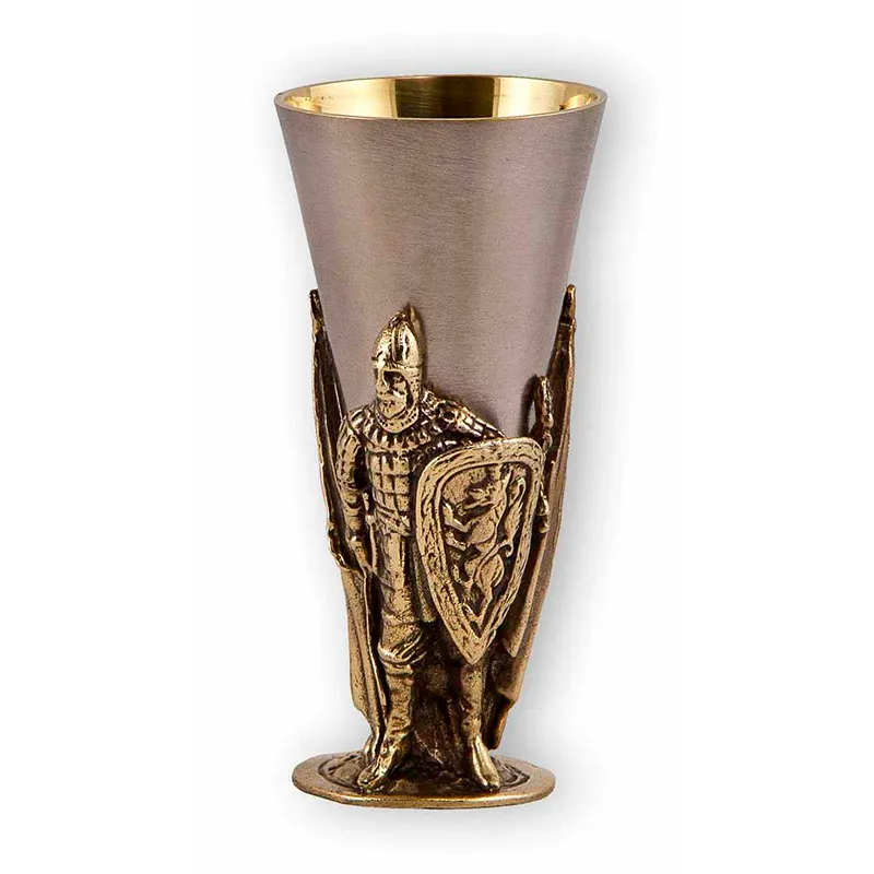 Набор 6 стопок и нож "Слава Русскому оружию"