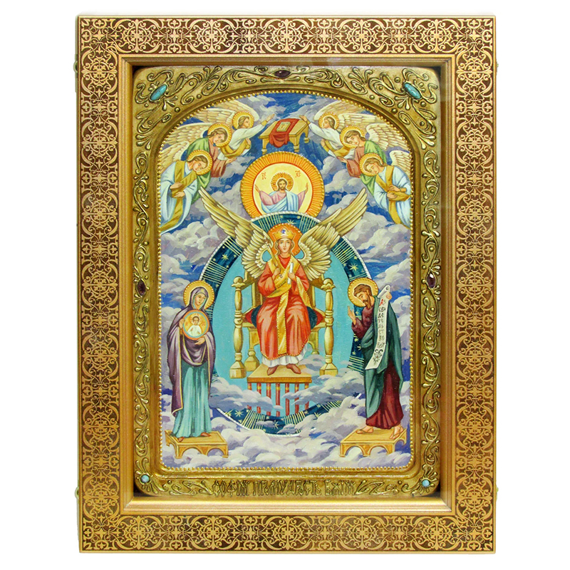 Икона живописная София - Премудрость Божия (Новгородская) на кипарисе