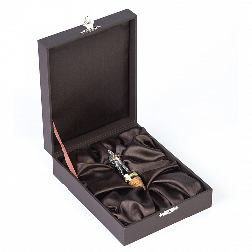 Серебряная пробка для бутылки "Защитник Руси"