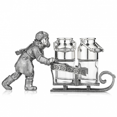 Серебряный набор для специй "Помощник на ферме"