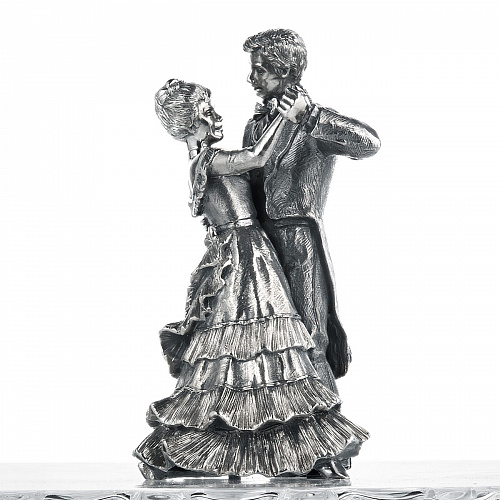 Десертное блюдо «Первый танец» (серебро, хрусталь)