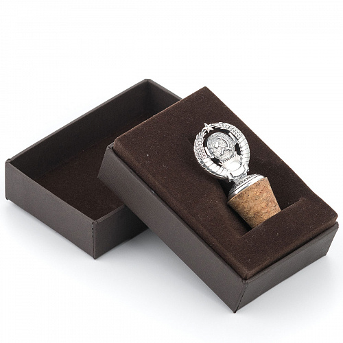 Серебряная пробка для бутылки "Ностальгия"