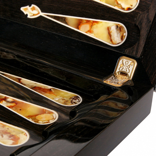 Нарды из янтаря классические "Лев"