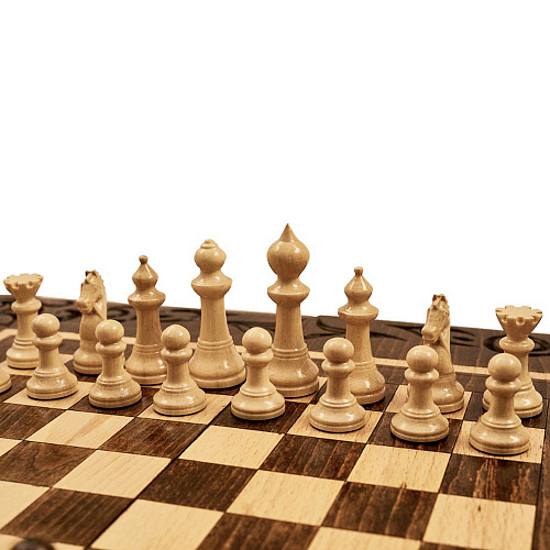 Подарочные шахматы + нарды "Рим"