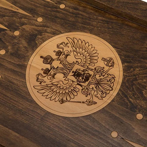 Нарды деревянные "Герб РФ"
