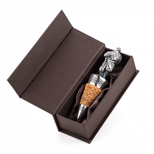 Серебряная пробка для бутылки "Илья Муромец"