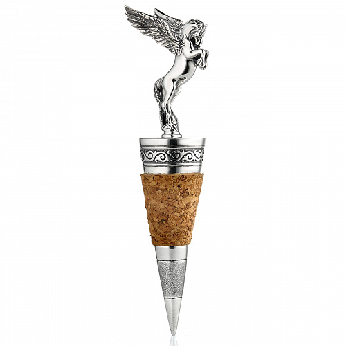Серебряная пробка для бутылки "Пегас"