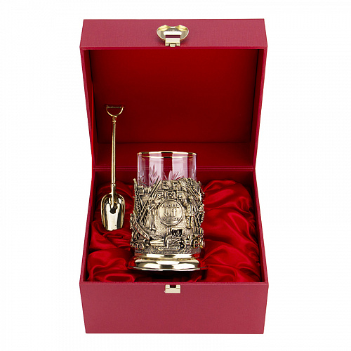 Подстаканник с ложкой "Дорожники"