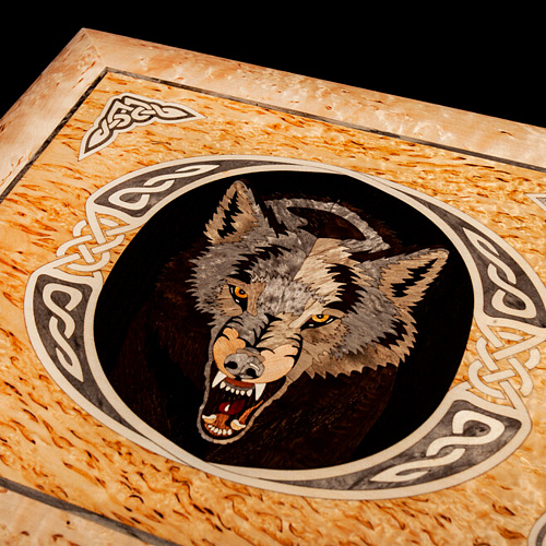 Набор для чистки оружия из карельской березы "Волк"