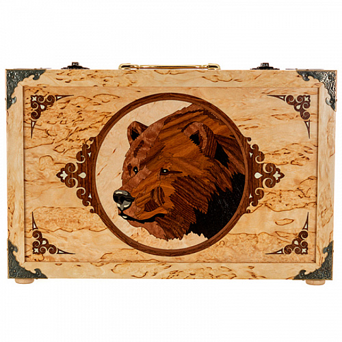 Набор для чистки оружия из карельской березы "Медведь"