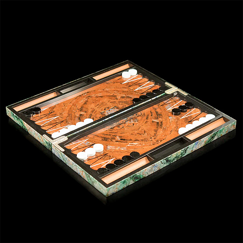 Эксклюзивные нарды из азурмалахита "Вселенная"