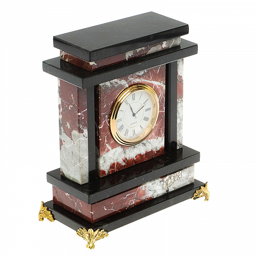 Настольные часы из натурального камня 