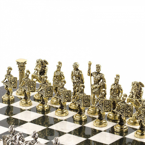 Шахматы из натурального мрамора "Римские" 