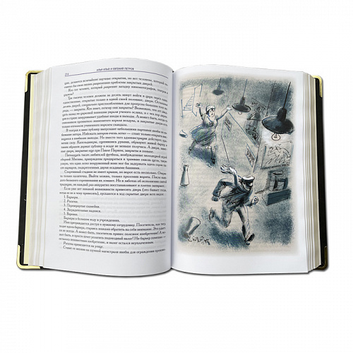 Книга в кожаном переплете "12 стульев. Золотой теленок"