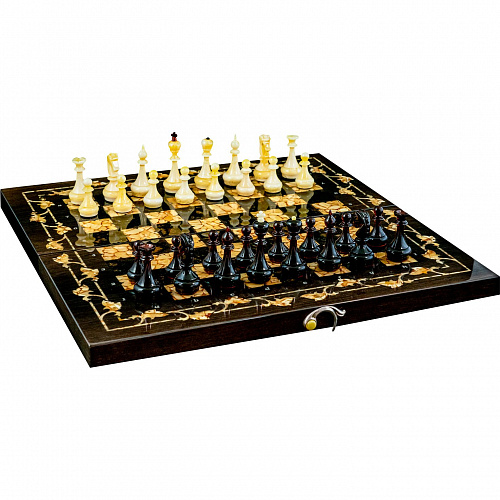 Шахматы из янтаря "Готика" малые