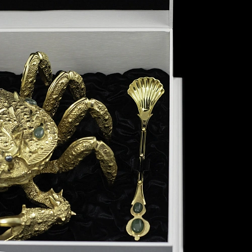 Икорница подарочная "Золотой краб" 