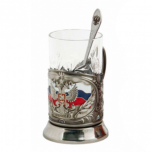 Набор из двух подстаканников "Россия, Георгий Победоносец"