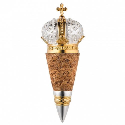 Серебряная пробка для бутылки "Императорская корона"