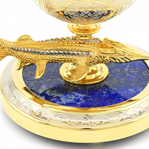 Икорница на лазурите "Стерлядь" Златоуст