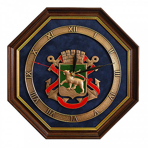 Настенные часы "Герб Владивостока"