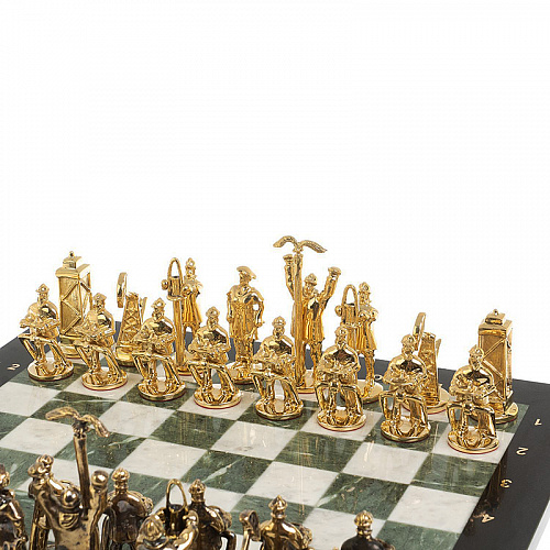 Шахматы из камня "Нефть" 