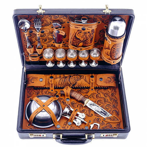 Набор для шашлыка на 5 персон "Звери"