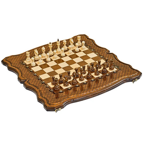 Подарочные шахматы + нарды "Клеопатра"