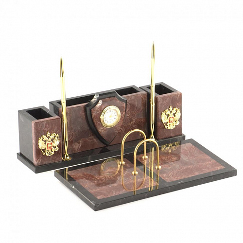 Письменный набор из натурального камня "Дипломат" 