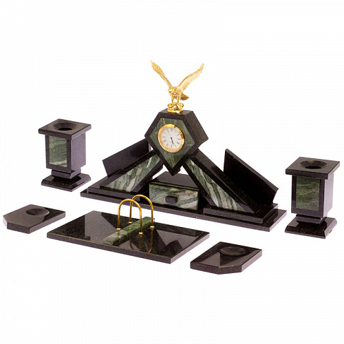 Настольный набор из камня "Орел" 